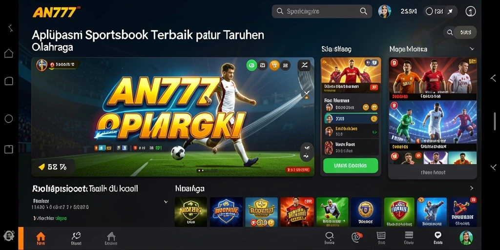 Tampilan menarik dari gameplay AN777 dalam taruhan olahraga.