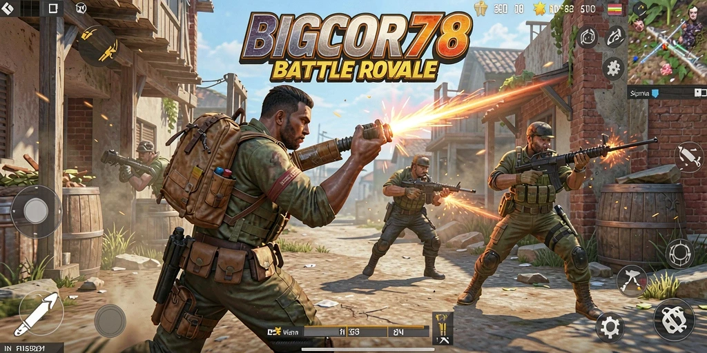 Gameplay seru Battle Royale di BIGCOR78 yang menantang.