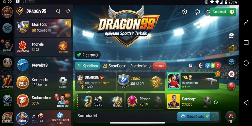 Screenshot gameplay <strong>DRAGON99</strong> menunjukkan fitur taruhan olahraga yang menarik.