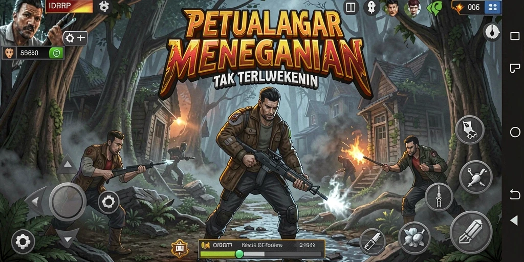 Screenshot utama IDRRP menampilkan gameplay seru dan lingkungan yang menakjubkan.