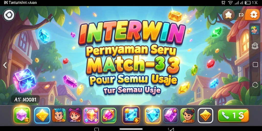Menampilkan gameplay seru dan menantang dari INTERWIN Match-3.