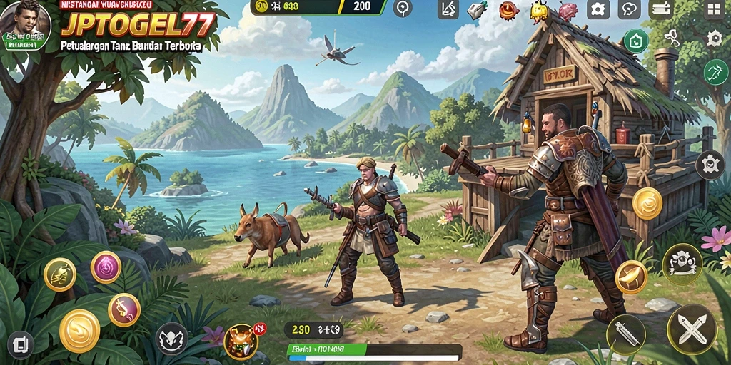 Tampilan menakjubkan dari gameplay JPTOGEL77 dalam dunia terbuka.