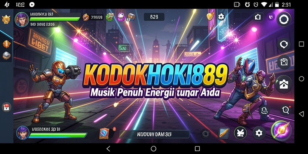 Tampilan antarmuka KODOKHOKI889 yang interaktif dan penuh warna.