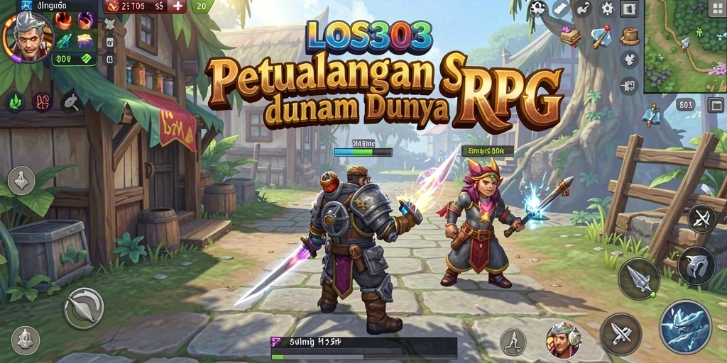 Tampilan menarik dari gameplay RPG yang mendebarkan