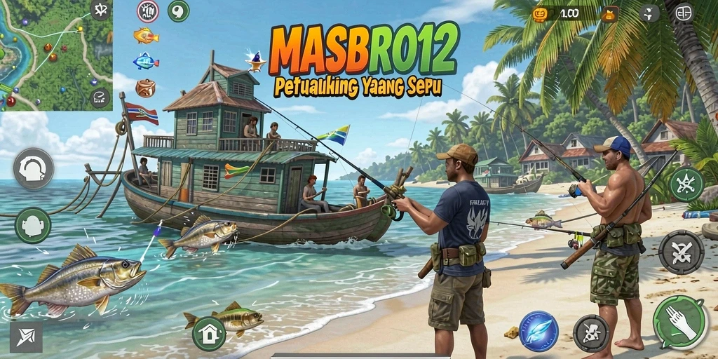 Tangkapan ikan besar dalam permainan memancing MASBRO12.