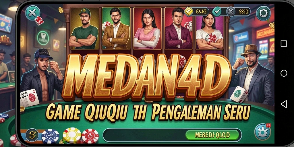 Screenshot gameplay seru dari MEDAN4D yang menampilkan QiuQiu.