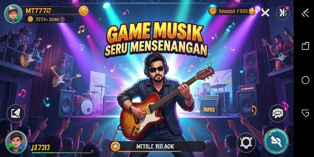 Screenshot gameplay <strong>MT777</strong> menampilkan aksi seru dalam permainan musik.
