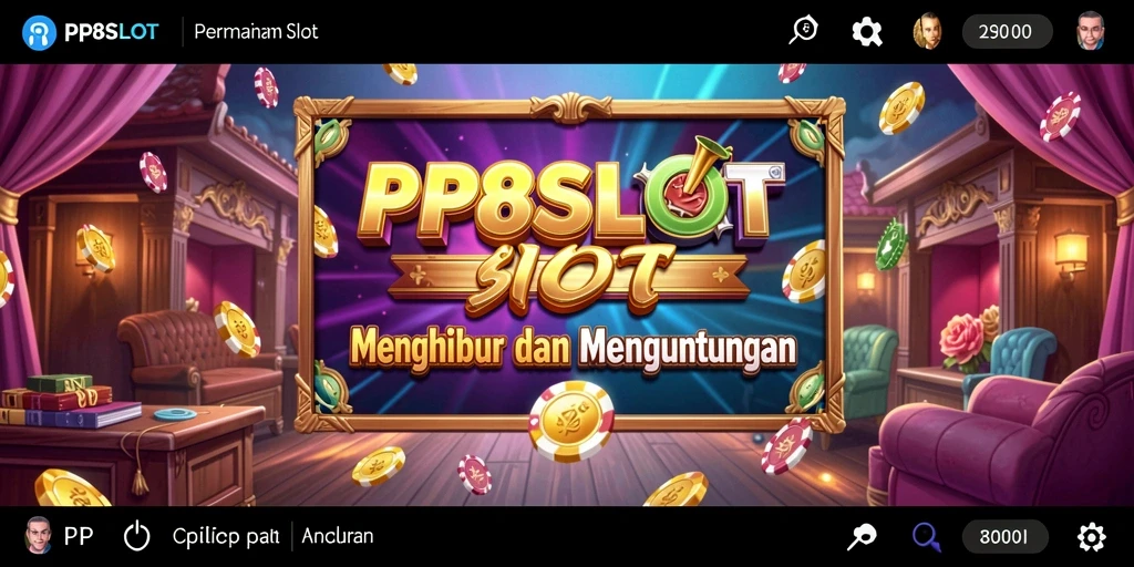Screenshot utama PP8SLOT menampilkan gameplay Slot yang menarik dengan tema yang beragam.