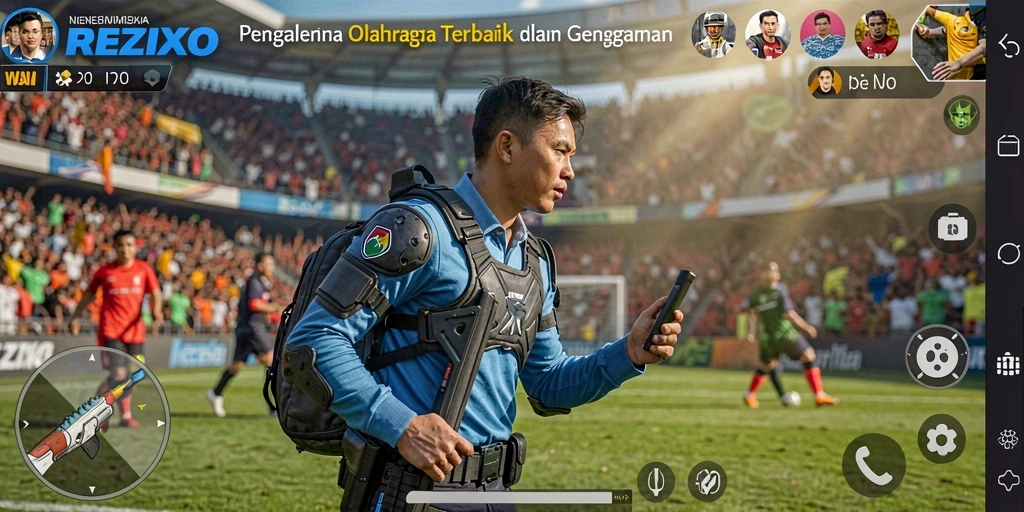 Tampilan gameplay seru dan kompetitif di REZIXO.