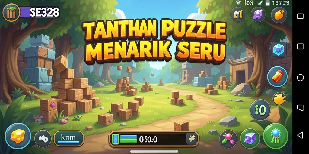 Tangkapan layar SE328 menampilkan gameplay puzzle yang seru dan menantang.