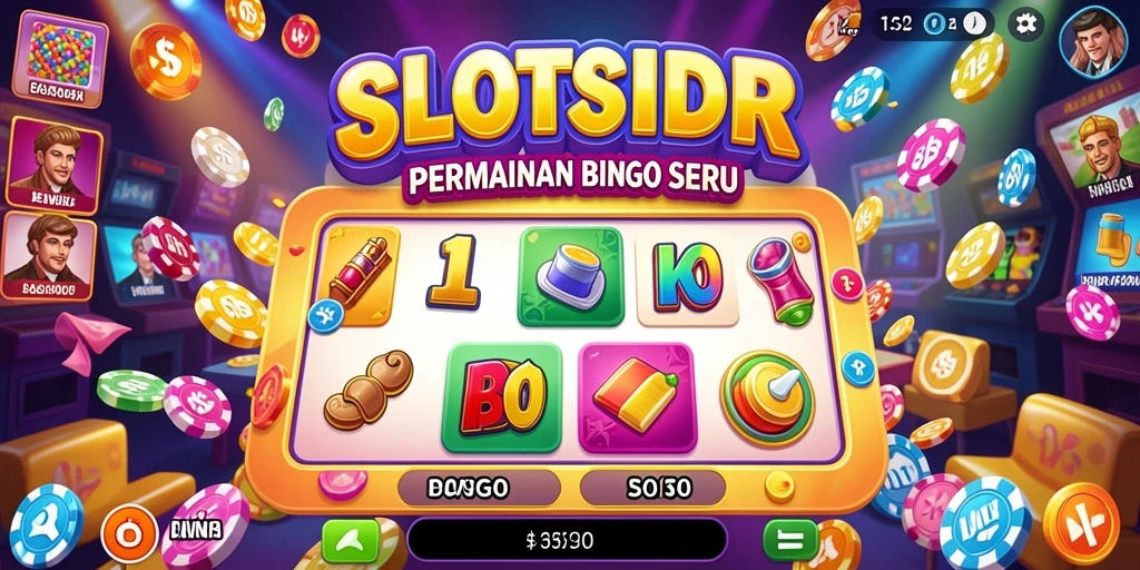 Tampilan menarik dari gameplay Bingo di SLOTSIDR.