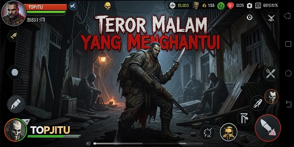 Tampilan gameplay dalam momen mencekam di TOPJITU.