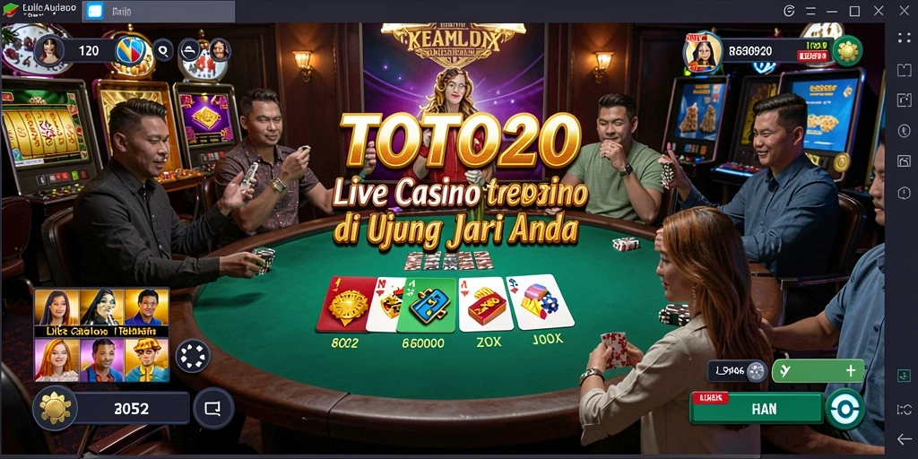 Tampilan gameplay menarik dari TOTO20 di Live Casino.