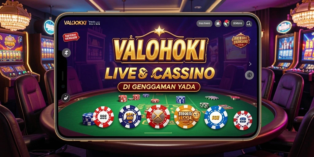 Tampilan gameplay VALOHOKI dengan dealer langsung yang menghibur.